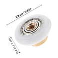 thumbnail image 2 of UPOUART 4Pcs Replacement Shower Door Rollers Rust Resistant Assorted Color Accessories for Glass Doors, 2 of 8