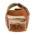 thumbnail image 3 of Rugged Bear Buckle Boys Toddler Footbed Sandals, Tan, 6, 3 of 5