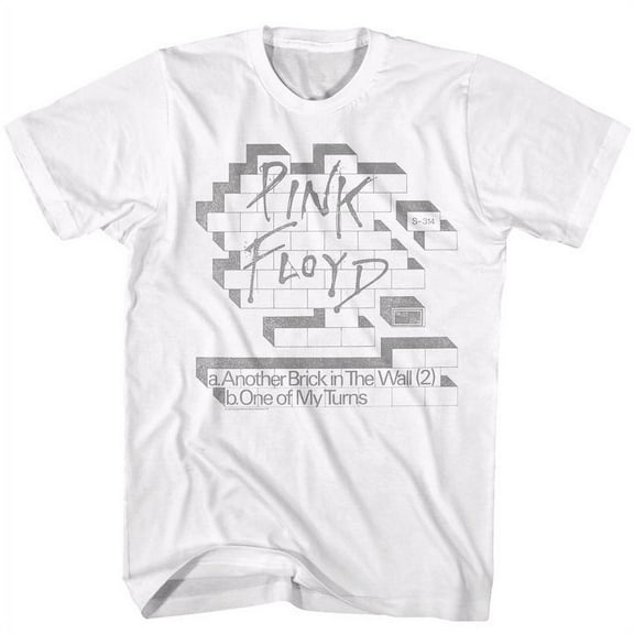 Pink Floyd Light Bricks White Adult T-Shirt