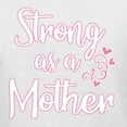 thumbnail image 5 of Wild Bobby, Strong as a Mother Mother's Day Womens Graphic Long Sleeve Tee, White, X-Large, 5 of 6