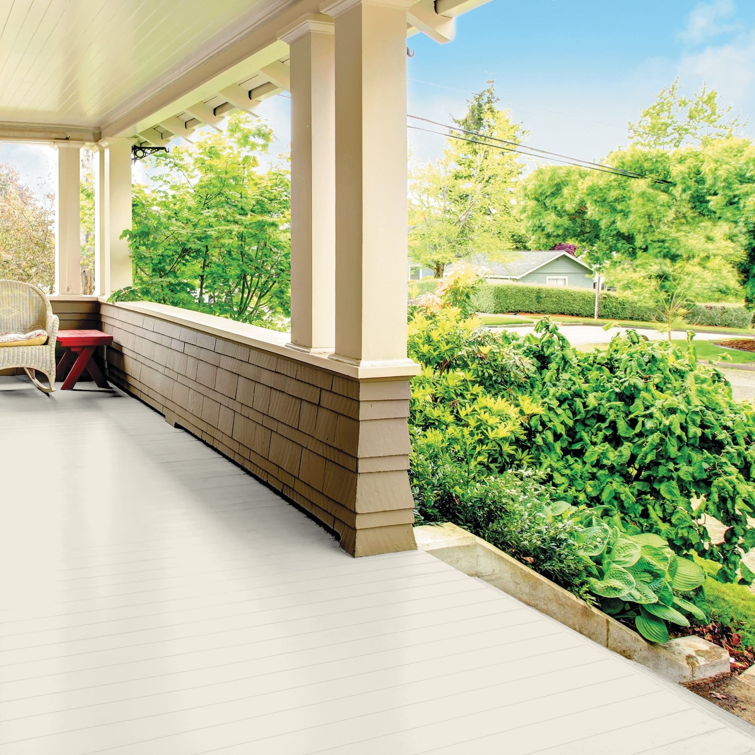 Glidden Porch & Floor 1 gal. Horseradish Satin Interior/Exterior Paint with Primer