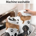 thumbnail image 5 of Dachshund Footprint Bathroom Rugs Mat,Non Slip Microfiber Bathroom Rug,Rubber Backing,Soft Bathroom Mats for Bathroom Floor,Tub and Shower,17x27in(43x68cm), 5 of 5