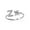 Z, variant on Penkiiy Initial Letter Ring Set for Women Gold silver Diamond Rhinestone Studded Zirconia Open Adjustable Rings jewelry Accessory Give Her Gift