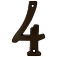 thumbnail image 6 of HY-KO 4" Aged Bronze Metal House Number 4, 6 of 8