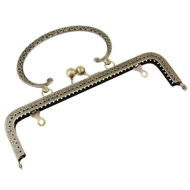 Accesorios de hombro BLESIY monedero broche beso curvado 20.5cm Monedas de metal
