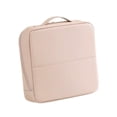 thumbnail image 1 of Neceser de maquillaje de pie, organizador de maquillaje de viaje con asa, impermeable y multiusos. rosa claro, 1 of 8