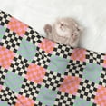 thumbnail image 2 of Sigee Colorful Checkered for Pet Blanket for Dog Cat Puppy Blanket Cat Blankets for Small and Medium Pets-Medium, 2 of 8