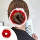 thumbnail image 5 of Coletero Elástico Navideño Ltp240921001 | Accesorio para El Pelo de Terciopelo para Muñeco de Papá Noel | Diadema Festiva Roja y Blanca para Mujeres y Niñas | Regalo para Fiestas y Disfraz Navideño, 5 of 6