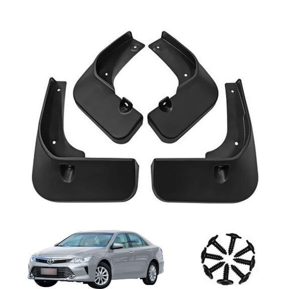 Mud Flaps Splash Guards Fit For Toyota Camry 2015-2017, Car Fenders For Cars, Mud Guards,Front And Rear 4 Pieces Car Mudguards Wheel Dirt Flaps-Black
