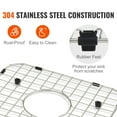 thumbnail image 5 of VEVOR 2PCS 13.7"x11.6" Sink Protector, Stainless Steel, Centered Drain, R50 Radius, Kitchen Accessory - 2 of 13.7x11.6in, 5 of 5