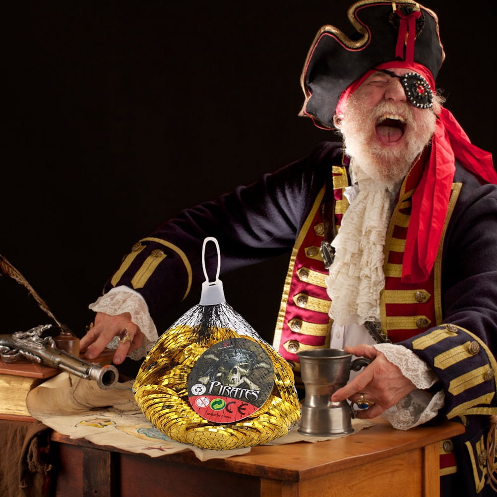 Lot De 150 Pièces Trésor Pirate (100 Pièces D'or + 50 Pierres Précieuses) - Pour Chasse Au Trésor, Décoration Fête, Halloween - 2