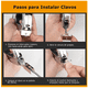 thumbnail image 4 of Kit Engrapadora  Bloosom Tipo Pistola Para Tapiceria, 9000 Grapas,guantes Plata, 4 of 4