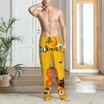 thumbnail image 2 of Hirioo Happy Halloween1 for Men's PJ Pajama Pants Sleep Pants Men's Home Trousers with Pockets,S-3XL-Small, 2 of 6