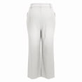 thumbnail image 6 of Kelon Women's Casual Pants, Women Cotton Linen Wide Leg Pants High Waisted Spring Summer 2026 Business Casual Outfits Slacks Trousers Dressy Palazzo Pants Pockets, S, 6 of 6