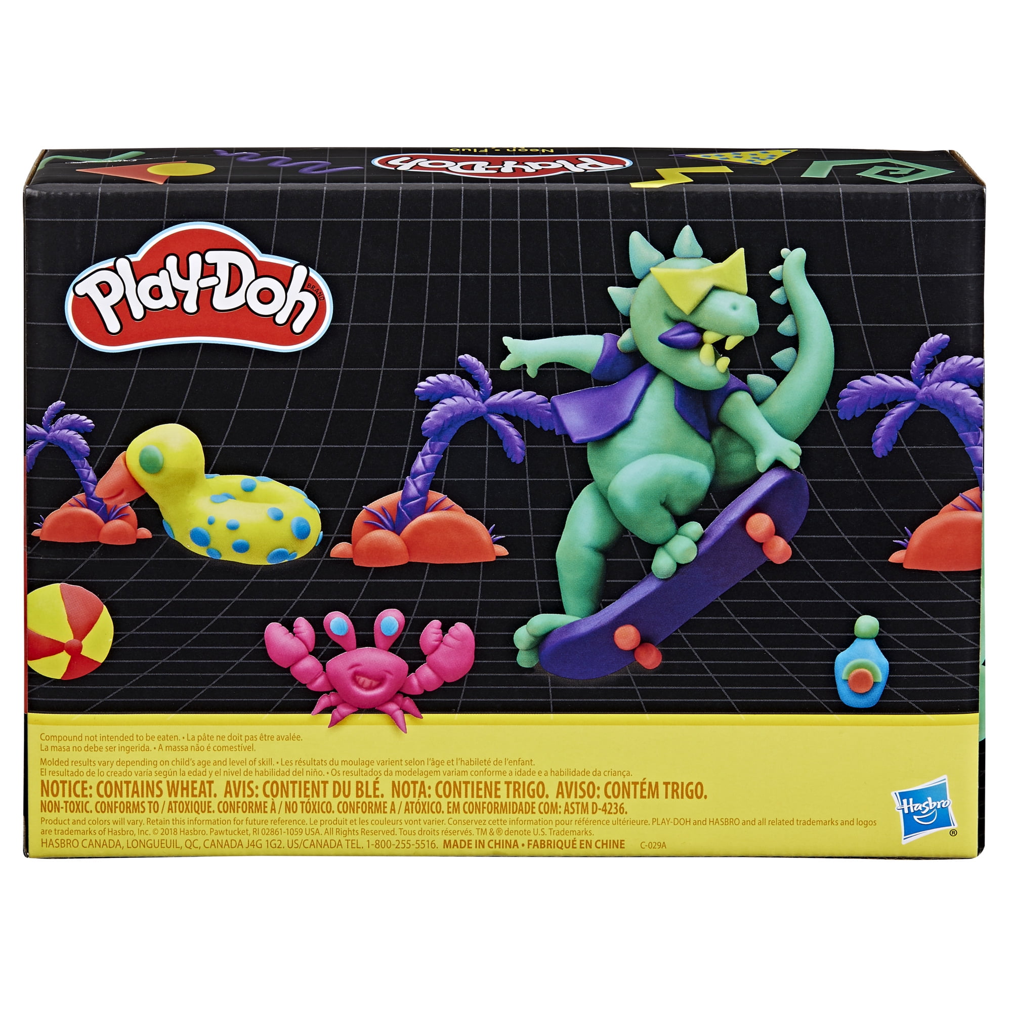 Play-Doh Neon Colors 8 Pack of 2-Ounce Cans Creative Modeling