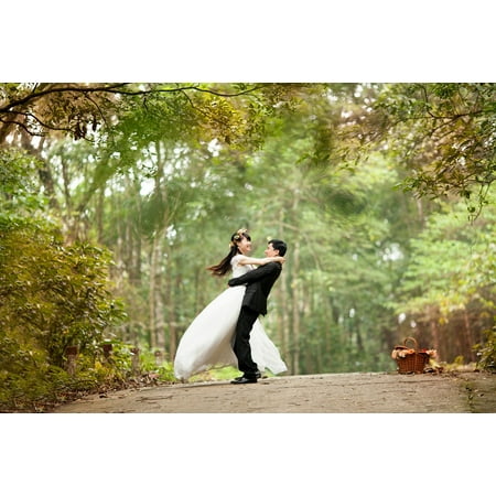 LAMINATED POSTER Love Groom Couple Bride Wedding Dance Wed Happy Poster Print 24 x (Best Bride And Groom Dance)
