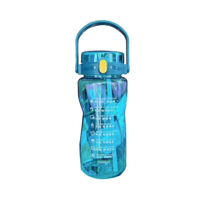 Outdoor Sports Water Bottle Water Bottle With Straw Water Bottle With Time Marker Fitness Water Bottle Plastic Water Bottles Outdoor Sports Water Bottle Plastic Fitness Water