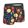 thumbnail image 2 of KLL Colorful Astronomy Men's Cotton Boxer Briefs Underwear-Large, 2 of 8