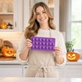 thumbnail image 6 of Halloween Ghost Silicone Chocolate Mold Food Grade Mousse Baking Tray for DIY Candy Dessert Making Kitchen Party Accessory, Purple, 6 of 7