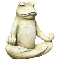 HI-LINE GIFT LTD. FROG SITTING IN LOTUS POSITION