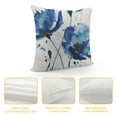 thumbnail image 4 of Creowell  Blue Throw Pillow Cushion Cover, Watercolor Style Effect Floral Design Abstract Art Cornflower Illustration, Zippered Double-Side Digital Print Decor,  Pale Blue and Blue, 4 of 5