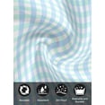 thumbnail image 7 of Aqua Blue Green Cloth Napkins Set of 4 Reusable Dinner Napkins, Checkered Plaid Gingham Lattice Trellis Cocktail Napkin Washable Table Napkins for Wedding/Holiday Party/Baby Shower 20"x20", 7 of 7