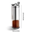 thumbnail image 2 of Molinillo De Café Manual Manual Con Mango Plegable, Máquina De Molienda De Granos De Café De Acero Inoxidable Ajustable, Molino De Cocina, Molinillo De Especias Y Café, Herramientas Yuarrent HA014722-00, 2 of 7