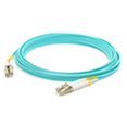 thumbnail image 1 of 0.5 m Laser Optimized Multi-Mode Fiber Duplex LC-LC OM4 Aqua Patch Cable, 1 of 1