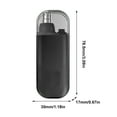 thumbnail image 2 of Recortador eléctrico de pelo de nariz cuchillas de doble filo maquinilla de afeitar indolora para el cuidado de la cara color negro, 2 of 7