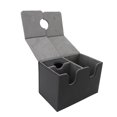 thumbnail image 1 of Magnetic Card Deck Box, Versatile Removable Tray Design PU Leather Construction Card Storage Organizer for CCG Collectible CardsBlack Gray 200 Cards, 1 of 7