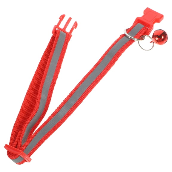 ELAYARD Red Felt Christmas Pet Collar with Bell, Necklace for Cats and Dogs Holiday Festive Accessory