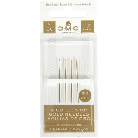 UPC: 0077540183074 | DMC Gold Tapestry Hand Needles-Size 26 4/Pkg