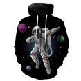 thumbnail image 3 of Sudadera con capucha y cremallera de astronauta espacial para hombres y mujeres, sudaderas casuales con estampado 3D, sudaderas de manga larga para niños, sudaderas de gran tamaño, ropa de calle, 3 of 5