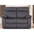 thumbnail image 3 of Alexent Power Recliner Sofa Set Leather Couch with Cuppholder & USP Ports Gray, 3 of 9