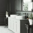 thumbnail image 5 of VIGO Anvil Modern White Matte Stone 16 in. L x 16 in. W x 5 in. H Round Vessel Bathroom Sink, 5 of 9