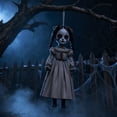 thumbnail image 3 of Cheapark 30CM Halloween Iron Scary Doll Hanging Ornament Spooky Metal Doll Pendant Outdoor Yard Hanging Decor Creepy Ghost Doll Wall Hanger For Halloween Party Porch Dec, 3 of 5