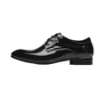 thumbnail image 4 of Dress Shoes for Men Pointed Toe Classic Patent Leather Lace Up Oxford, 4 of 8