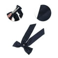 thumbnail image 3 of Unique Bargains 1 Pc Elegant Bow Ribbon Duckbill Hair Clips for Home Navy Blue, 3 of 5