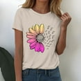 thumbnail image 2 of Women's Workout Tee - Athletic Plus Size Top - Short Sleeve Cotton - Trendy 2025 Design | Baberdicy | Womens Fashion Workout T Shirts Athletic Plus Size Tops Summer Trendy (Khaki | M), 2 of 9