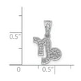 thumbnail image 4 of Real 14kt White Gold Diamond Capricorn Pendant; for Adults and Teens; for Women and Men, 4 of 4