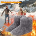 thumbnail image 5 of Aihuaihua Microwavable Slippers Electric Heated Slippers, USB Heated Slippers, Plush Heated Foot Warmer, Heated Slippers for Adults Cold Day to Soothing Fatigue, Feet Warmers for Women & Men, 5 of 7