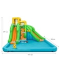 thumbnail image 3 of Parque Acuático Inflable Costway con Dos Toboganes y Pared de Escalada Multicolor 400 x 361 x 255 cm, 3 of 9