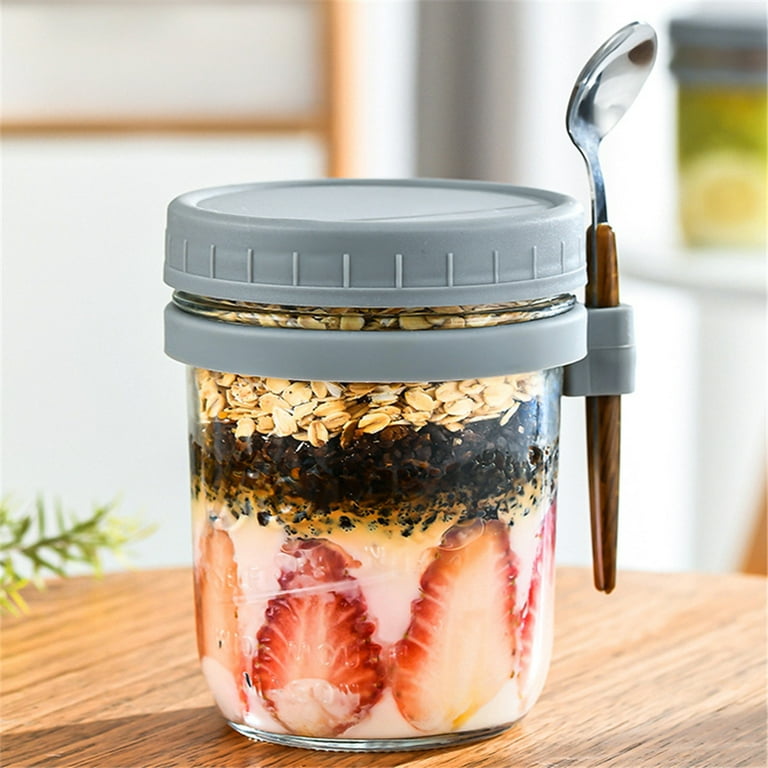 3pcs/Set Overnight Oats Containers with Lids - 2pack Updated