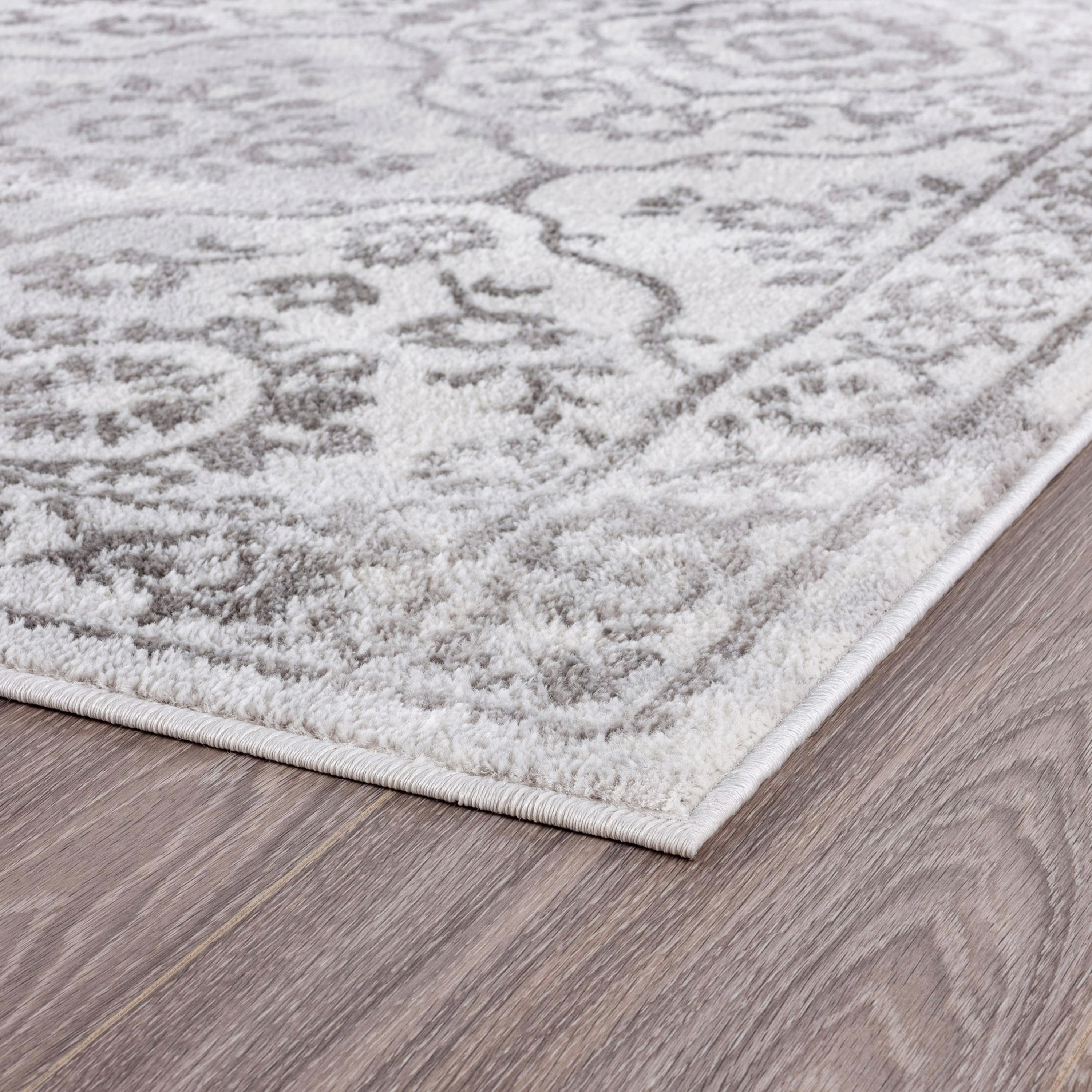 Bliss Rugs Persian Traditional Area Rug, Floral Indoor Rugs for Living Room, Dining Room, Bedroom | White, 9' x 12' (8'9''x12'2'')