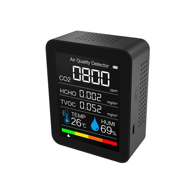 Monitor De Del Aire Digital Medidor De Temperatura Y Humedad Preciso Probador Portátil Para Co2 Tvoc sonducket TO005387-02