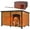 Brown (Heated Dog House), variant on Aivituvin 59" Extra Large Heated Dog House with Heater & Insulated Liner for Winter, Wooden Insulated Outdoor Dog House for Large Dogs, All-Around Iron Frame Weatherproof (Brown)