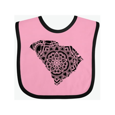 

Inktastic South Carolina Silhouette Mandala Gift Baby Boy or Baby Girl Bib