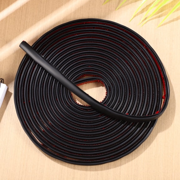 MIPCASE Black Multipurpose Window Weather Seal Rubber Strip for Noise Reduction and Air Draft Prevention