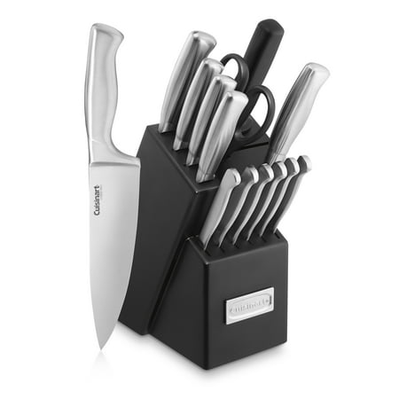 

qing 15pc Stainless Steel Hollow Handle Cutlery Block Set