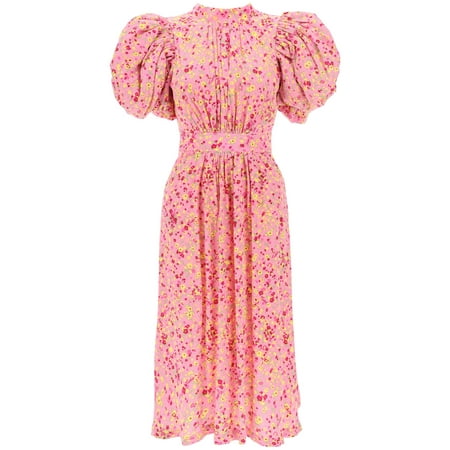 

Rotate Jacquard Dress With Puffy Sleeves Women